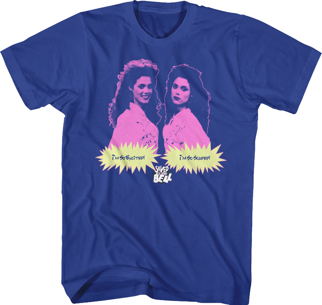 So Excited So Scared Saved By The Bell T-Shirt Hoodie, Sweatshirt | CiraTrend.com (Image 1)
