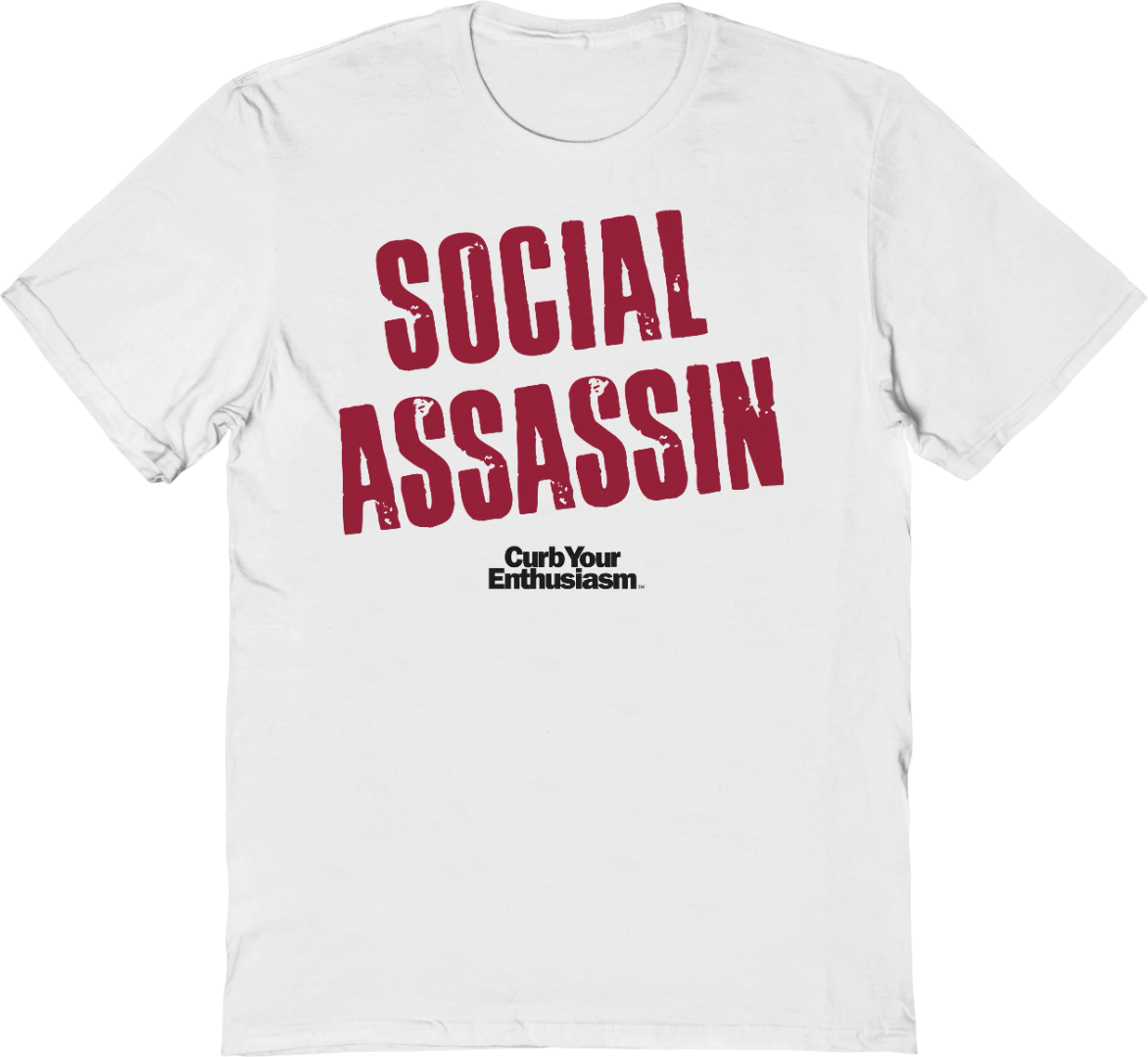 Social Assassin Curb Your Enthusiasm T-Shirt Hoodie, Sweatshirt | CiraTrend.com (Image 1)