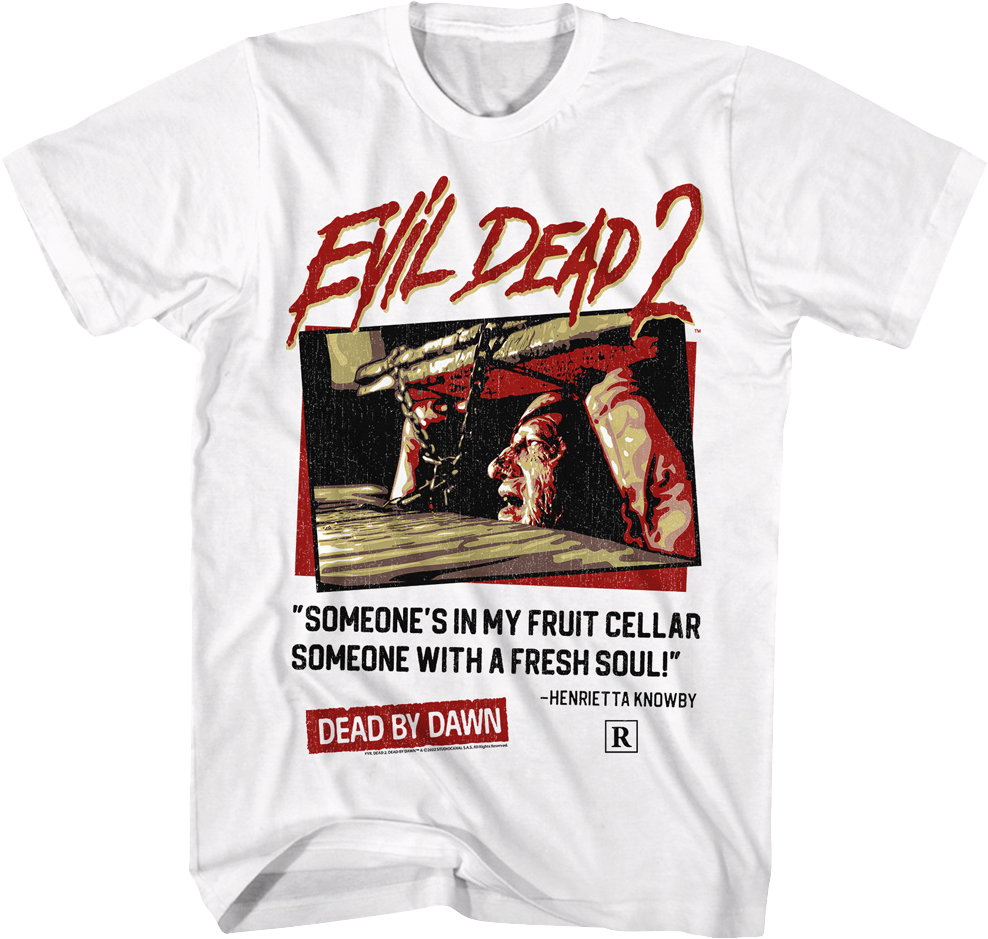 Someone's In My Fruit Cellar Evil Dead T-Shirt Hoodie, Sweatshirt | CiraTrend.com (Image 1)