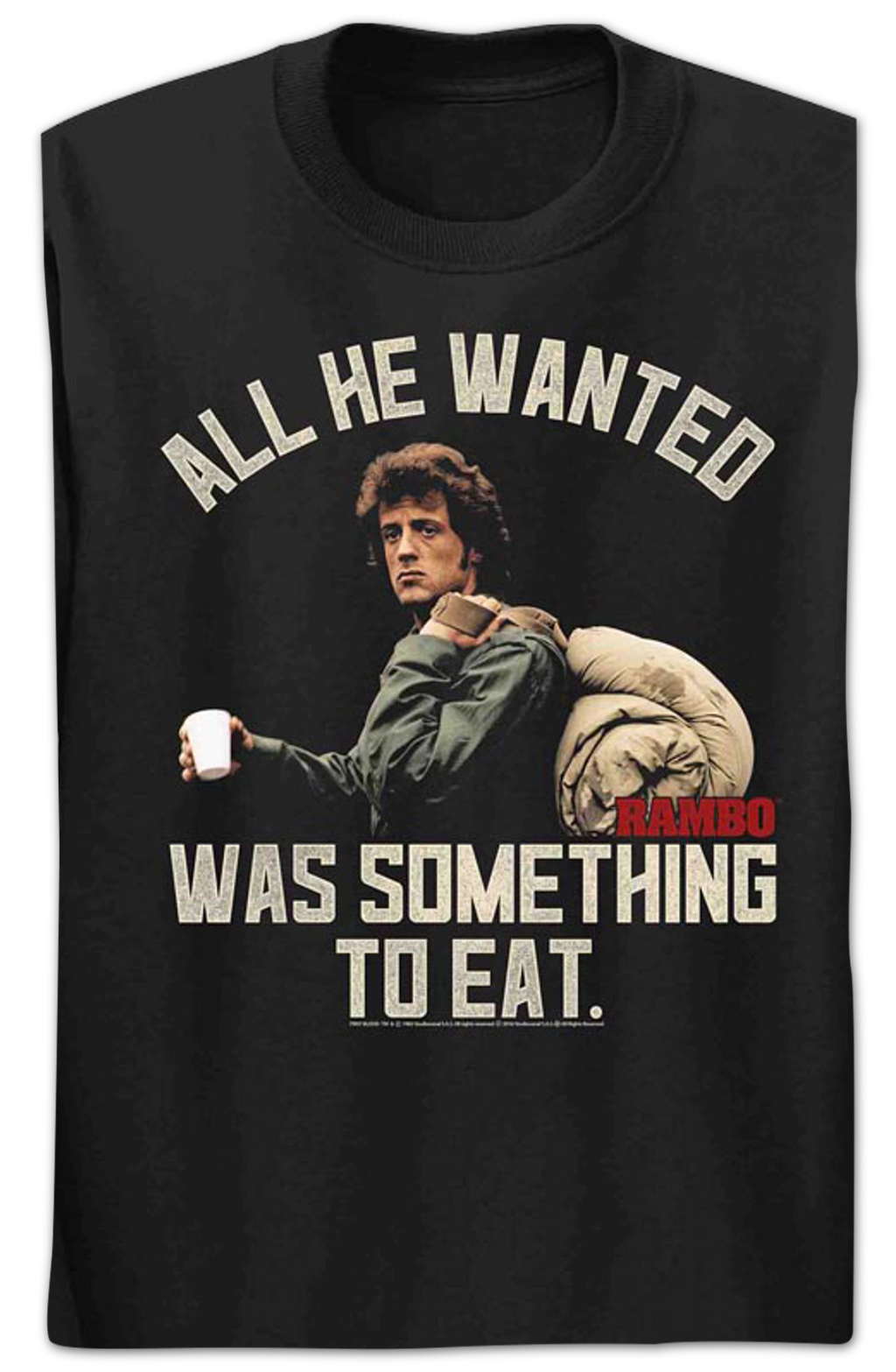 Something To Eat Rambo Long Sleeve Shirt Hoodie, Sweatshirt | CiraTrend.com (Image 2)