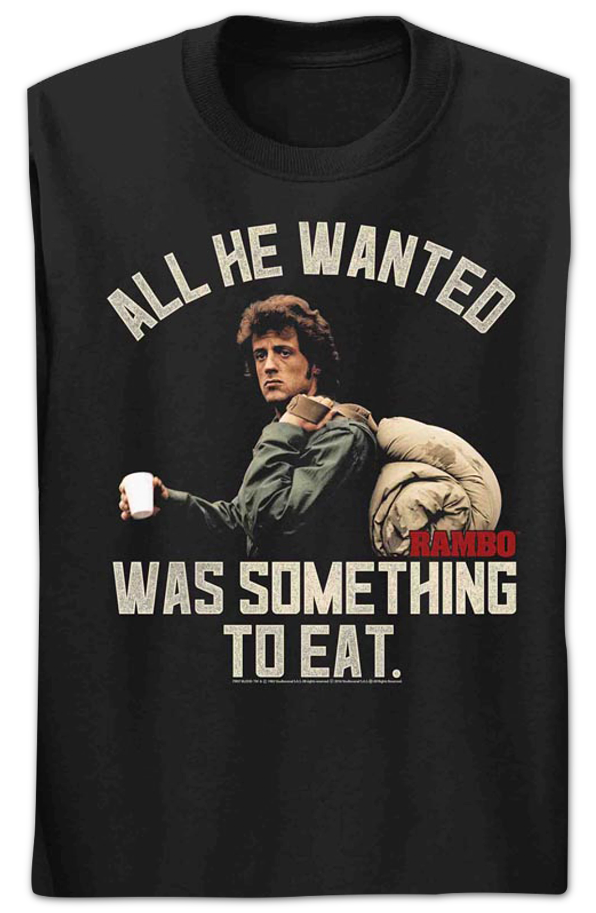 Something To Eat Rambo Long Sleeve Shirt Hoodie, Sweatshirt | CiraTrend.com (Image 2)