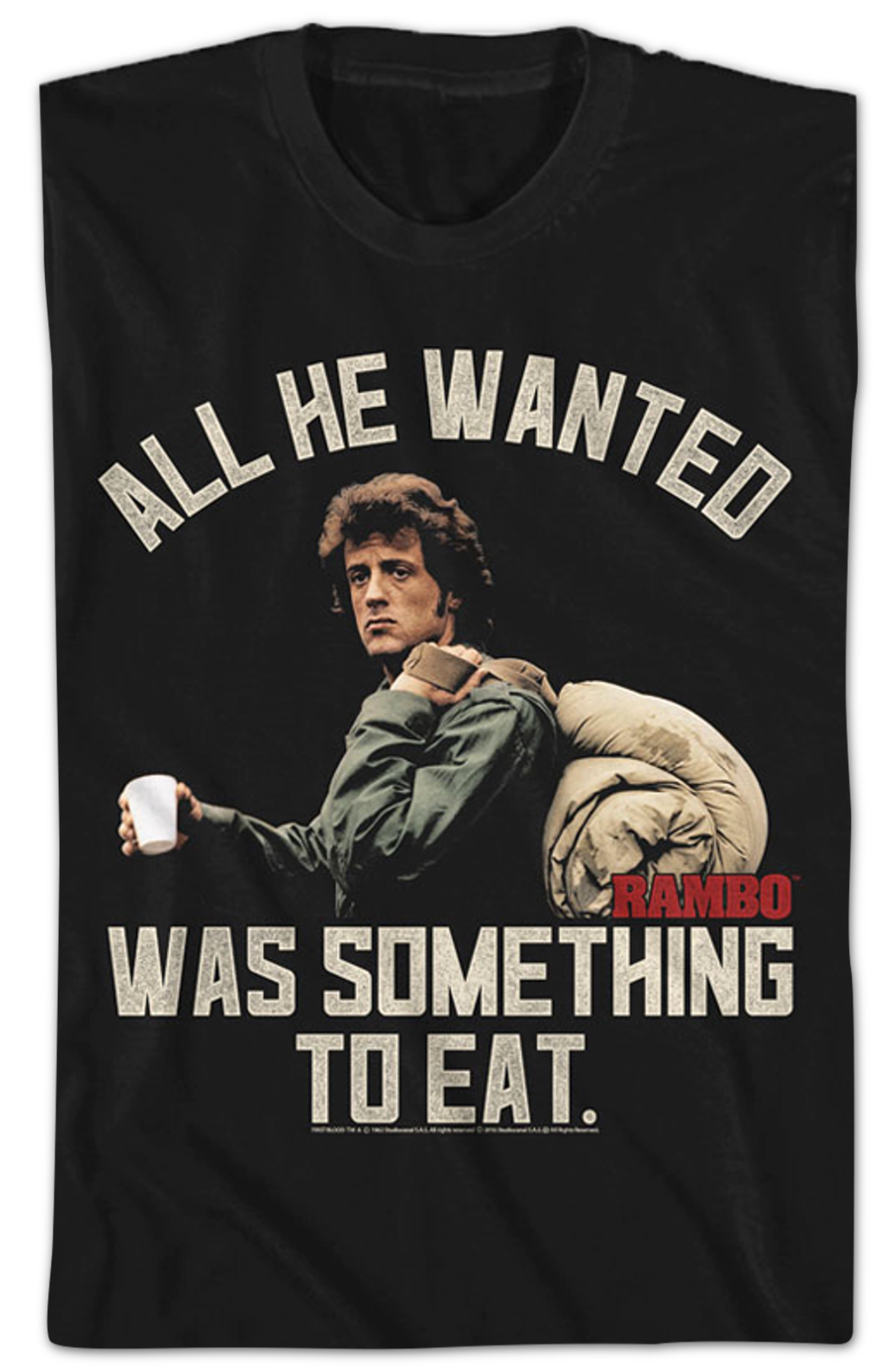 Something To Eat Rambo T-Shirt Hoodie, Sweatshirt | CiraTrend.com (Image 2)