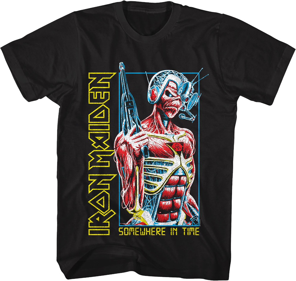Somewhere In Time Cyborg Iron Maiden T-Shirt Hoodie, Sweatshirt | CiraTrend.com (Image 1)