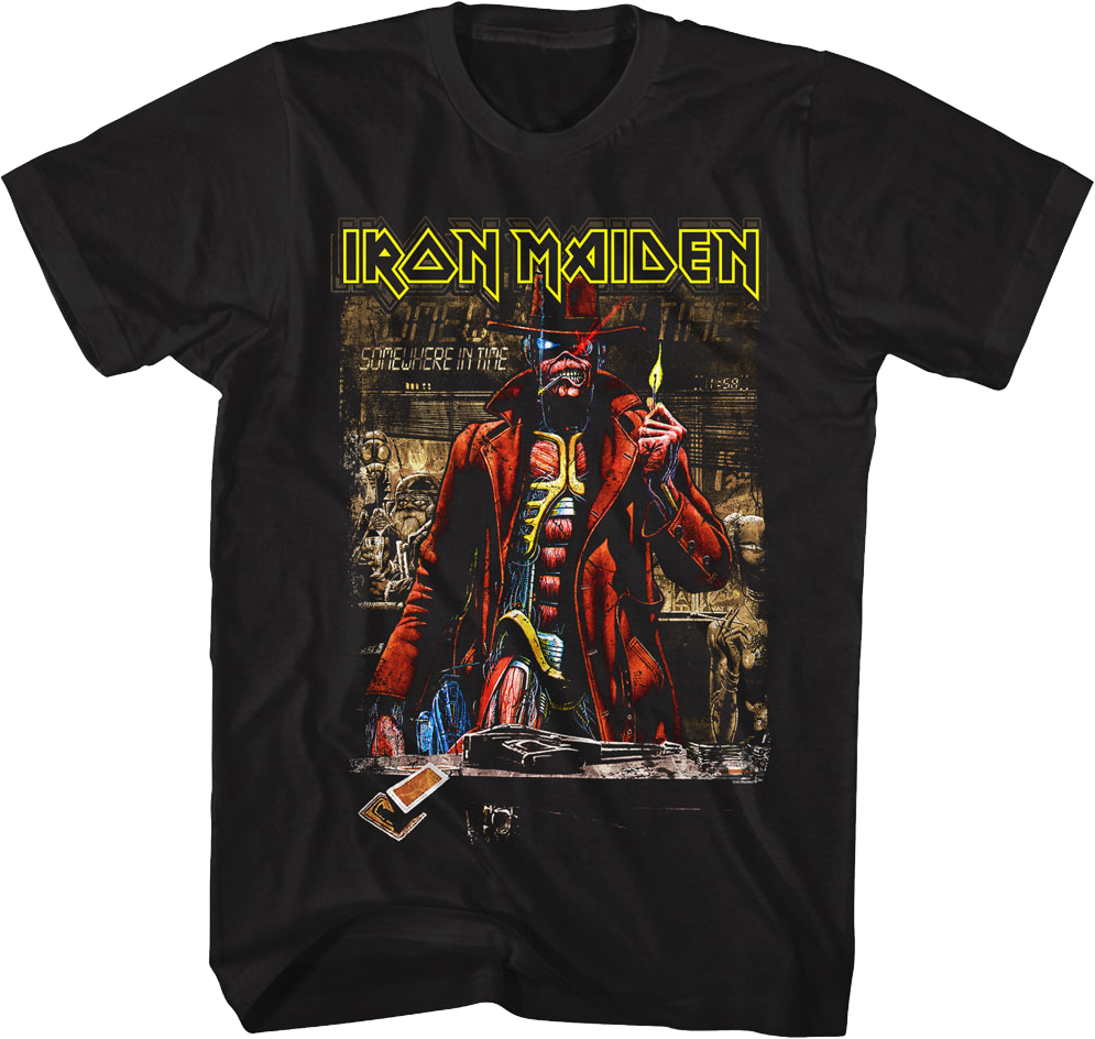Somewhere In Time Stranger In A Strange Land Iron Maiden T-Shirt Hoodie, Sweatshirt | CiraTrend.com (Image 1)