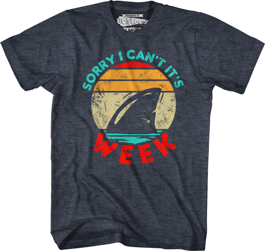 Sorry I Can't It's Shark Week T-Shirt Hoodie, Sweatshirt | CiraTrend.com (Image 3)
