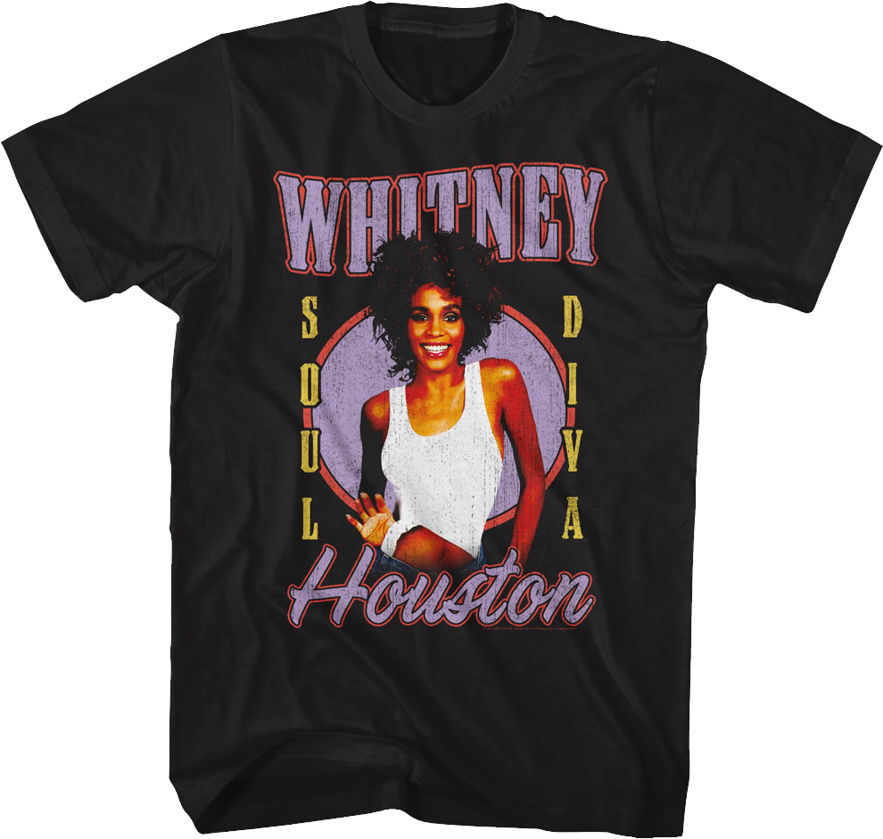 Soul Diva Whitney Houston T-Shirt Hoodie, Sweatshirt | CiraTrend.com (Image 1)
