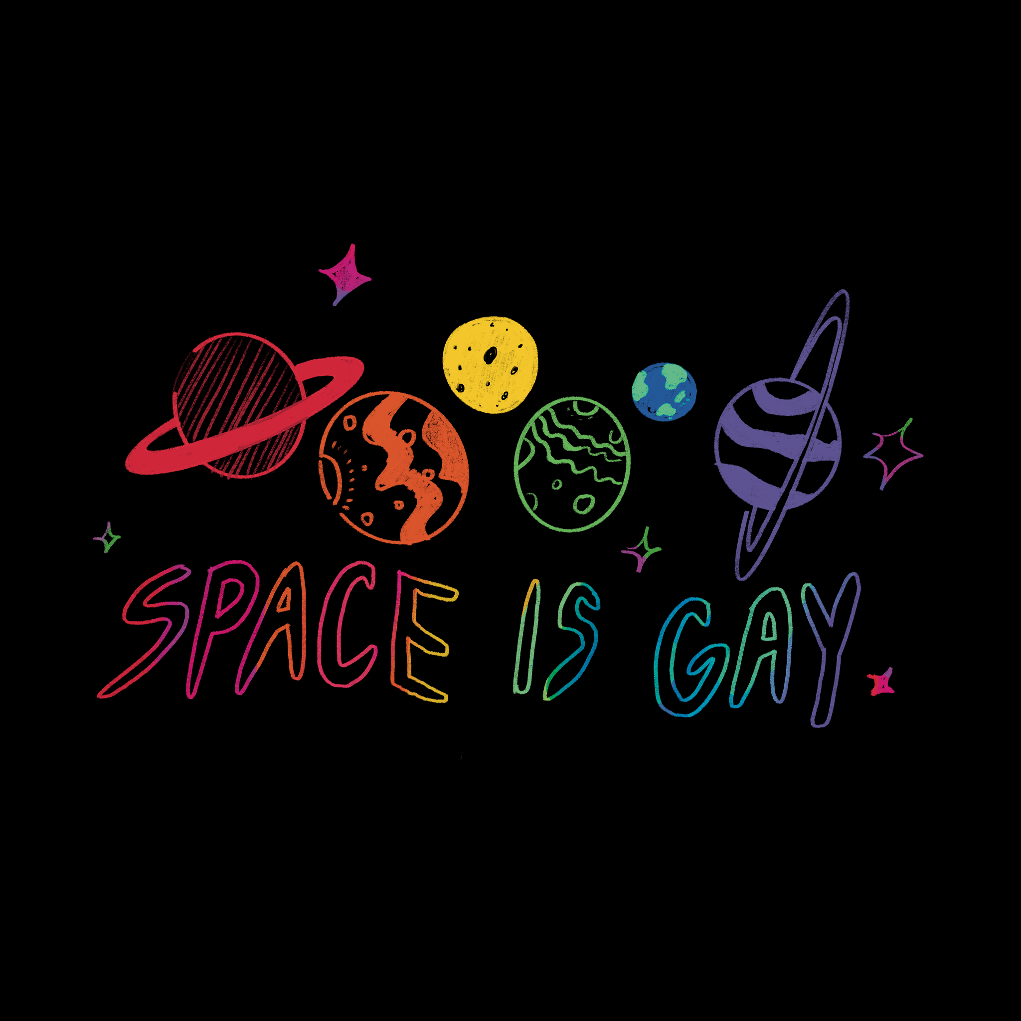 Space Is Gay Tee Hoodie, Sweatshirt | CiraTrend.com (Image 5)