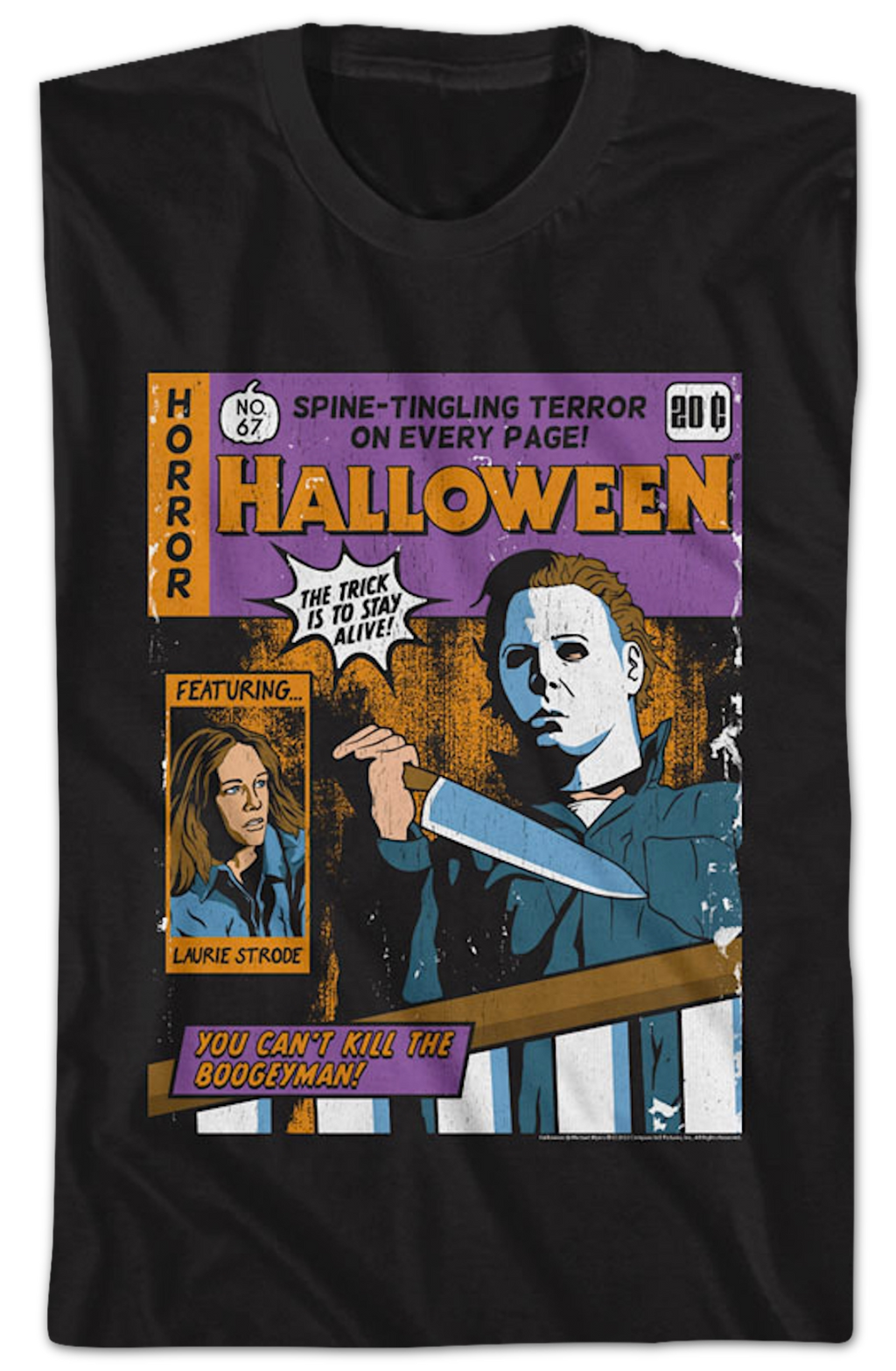 Spine-Tingling Comic Book Cover Halloween T-Shirt Hoodie, Sweatshirt | CiraTrend.com (Image 2)