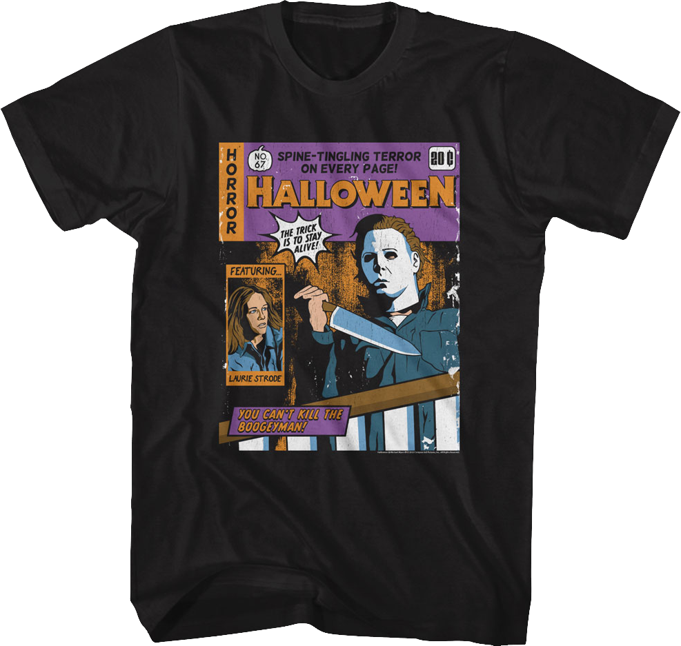 Spine-Tingling Comic Book Cover Halloween T-Shirt Hoodie, Sweatshirt | CiraTrend.com (Image 1)