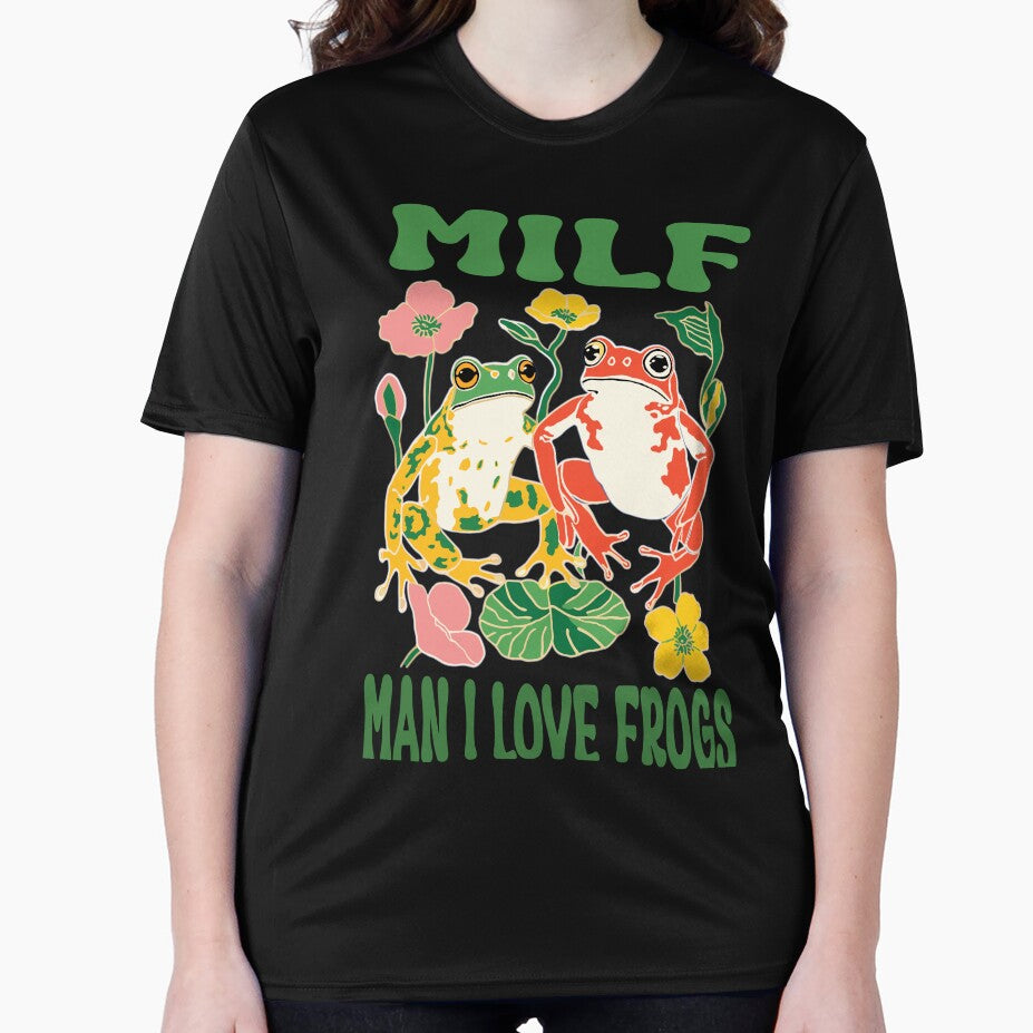 Frog Lover Cottagecore, Women MILF Man I Love Frogs by GirlGlowGraphic