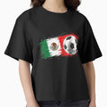 Mexico Flag Soccer Ball Grunge Splash World Cup Football Tournament by MassonCalepon