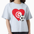 Tunisia Soccer Heart Design by FinalScoreClub