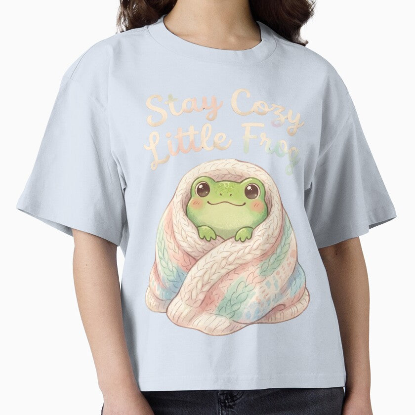 Stay Cozy Little Frog – Cute Frog Aesthetic, Cottagecore Animal by Im-Ara