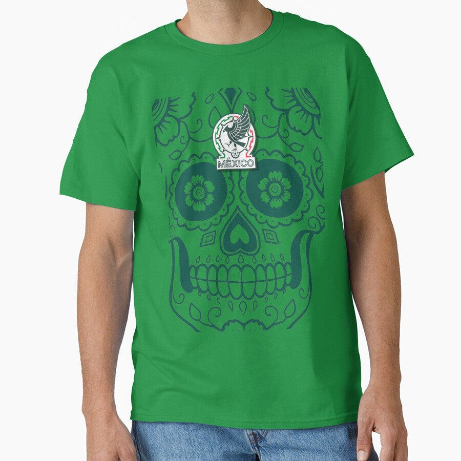 Mexico soccer team Catrina Soccer world cup - design for Mexican soccer fans - boys, girls, teens or adults by Fanaticos