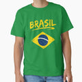Brasil Flag Distressed Retro Brazil Football Sports Pride by ArcaneArtistry