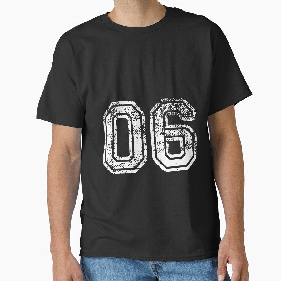Sport Team Jersey 06 T Shirt Football Soccer Baseball Hockey Double Basketball Zero Six 0 6 by arcadetoystore