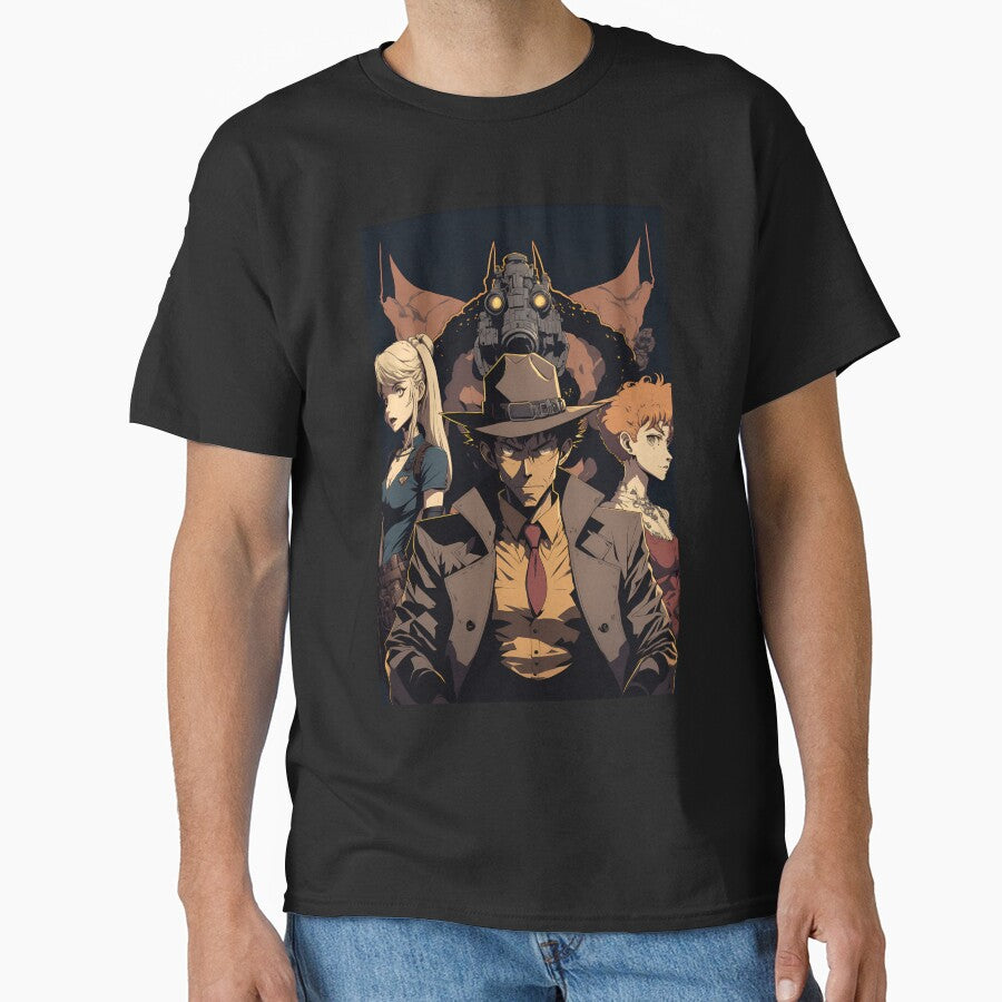 Anime Detective Man with his sidekicks by Bubblebuk