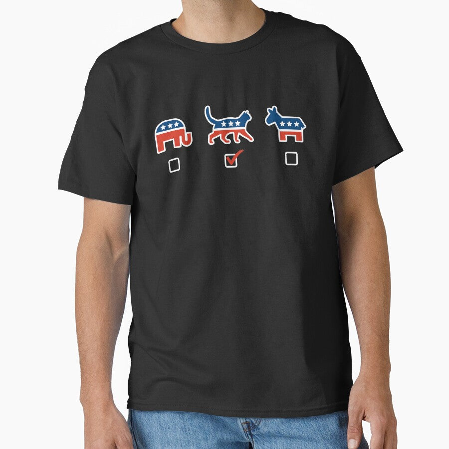 Cat Lover gift I Vote For Cats Funny Meme Shirt Fun Cat Mug by djpraxis