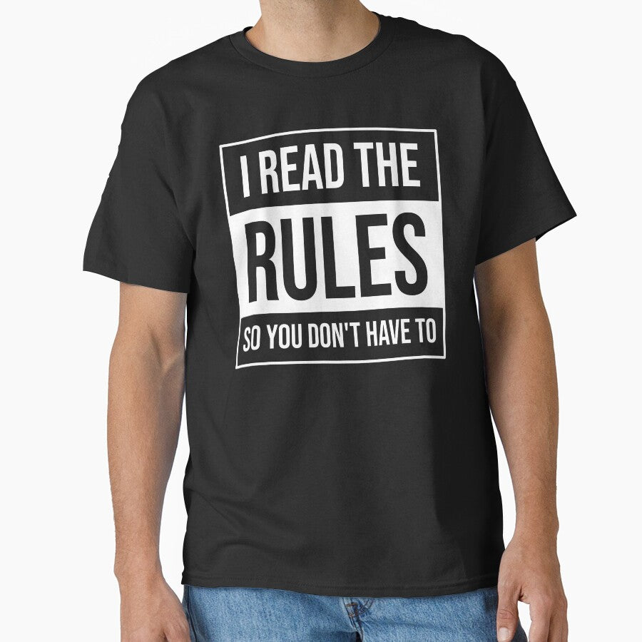 I read the rules so you don't have to, funny gift by Shop signer