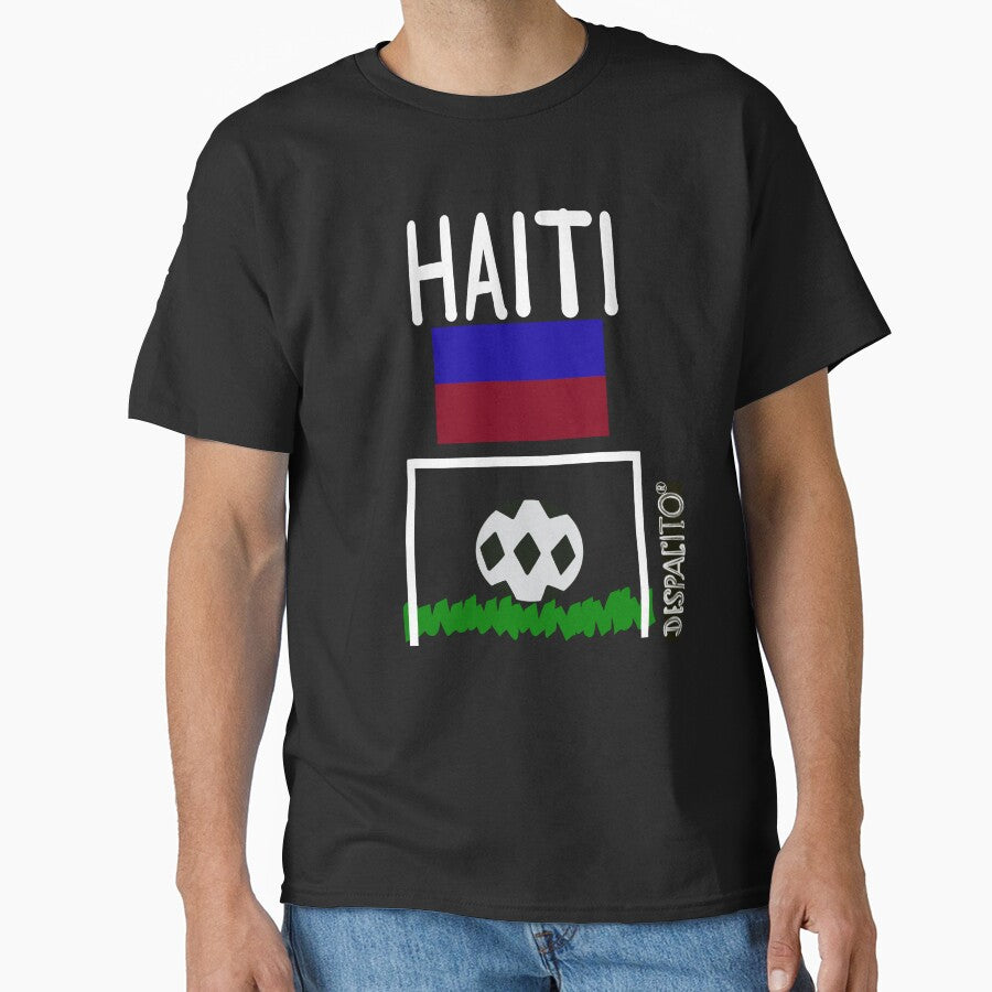 Despacito® Haiti Flag Black White Ball Design Text by DespacitoBrand