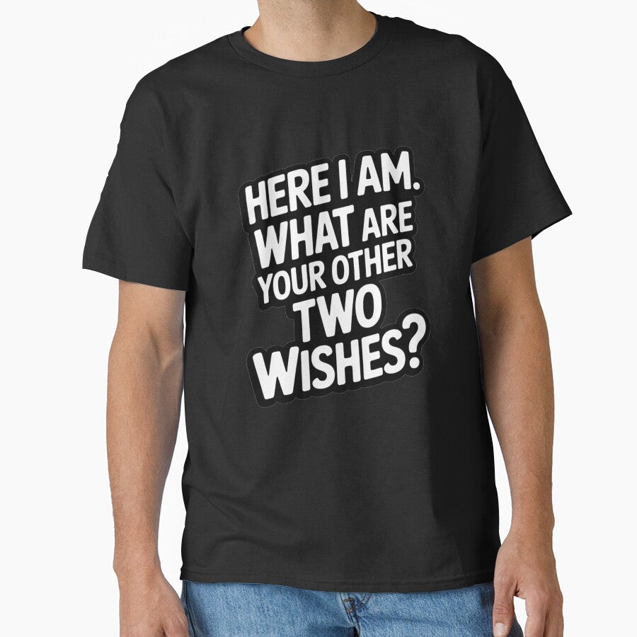 Sarcastic Humor Funny Humor Here I Am What Are Your Other Two Wishes? by fantasticdesign