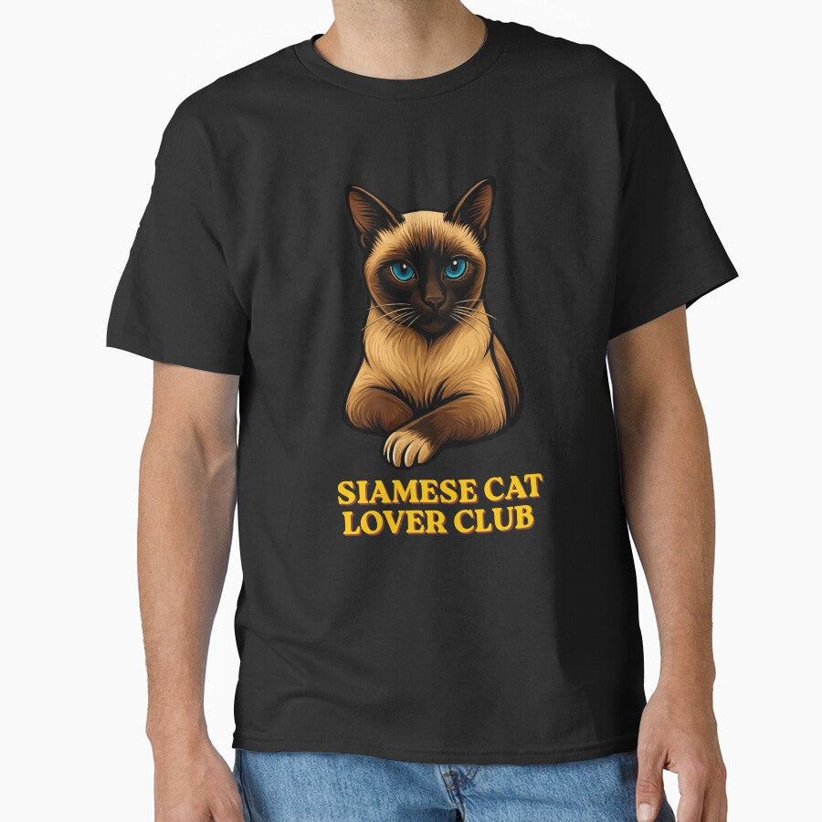 Siamese Cat Lover Club Blue Eyes Cat Owner Gift Shirt by GigaFactory