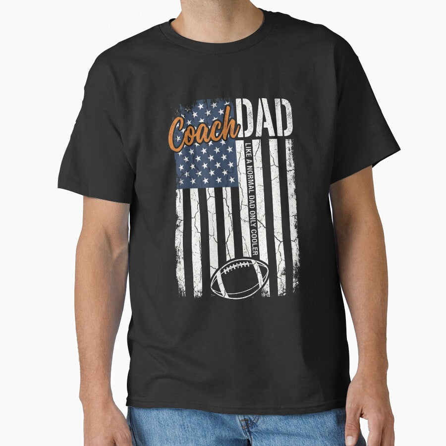 Coach Dad American Flag Cool Father by AdyKurniawan