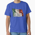 Italia Flag Distressed Vintage Pride Design by RVJdesigns