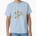 Watercolor Skeleton Soccer Player Diving Volley Kick Art by BreezifyDesignStudio