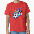 Football Typography Art -Soccer Ball Flame Sports Design by Palette _Vibes