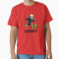 Cool Striker Skeleton Soccer Ball Run Laptop Decal by Mr-wow