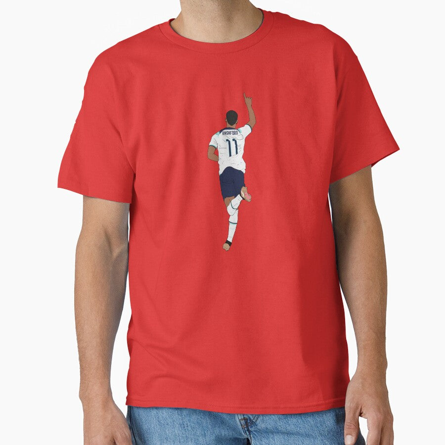 Marcus Rashford 11 England 2022 World Cup Goal Celebration Minimalist by Hevding