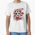 Football ball and typography lettering quote. Vector illustration design for fashion graphics, slogan tees, t shirt prints, posters, stickers. by Kyilestore