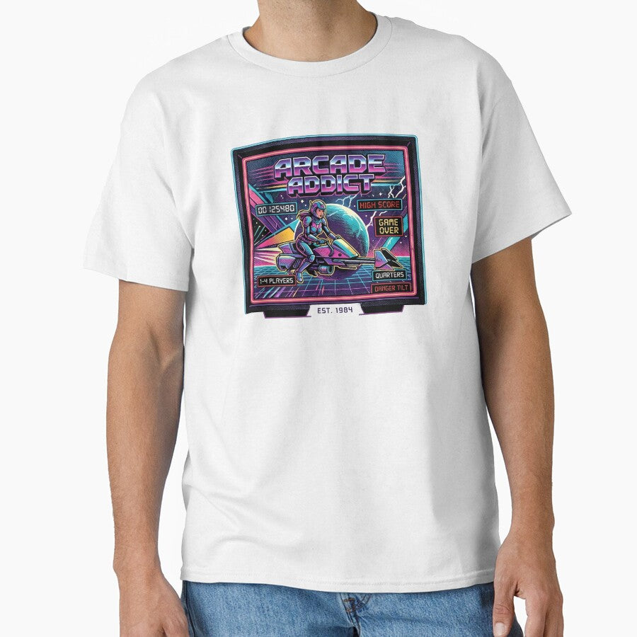 Arcade Gaming Addict Retro Vintage Design by Monocromo Shop