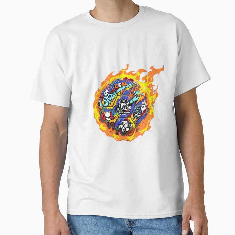 Fiery Graffiti Soccer Ball - Street Art Football) by Skully-Studio