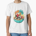 Summer Skull Head On The Beach by Fine Art California