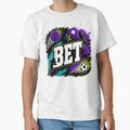 Bet Bold Multi Sport Grunge Graphic Tee by Electric Penny Studio