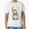 Cute Frog on Mushroom Under Moonlight by CutOutIdols