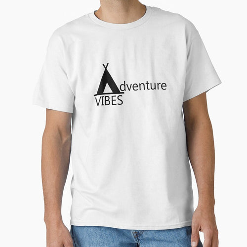 Adventure Vibes Logo Camping Tent Typography by URSparklingShop