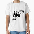Never give up typography by Wolagno