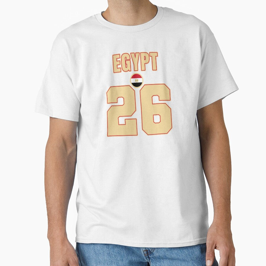 Egypt 26 Football Shirt Style Design – Egypt National Team Apparel by The Hairy Melon