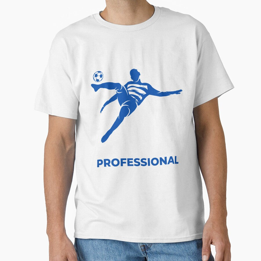 Football Blue Professional Flying Player | Soccer Professional Maestro by Football Stickers World