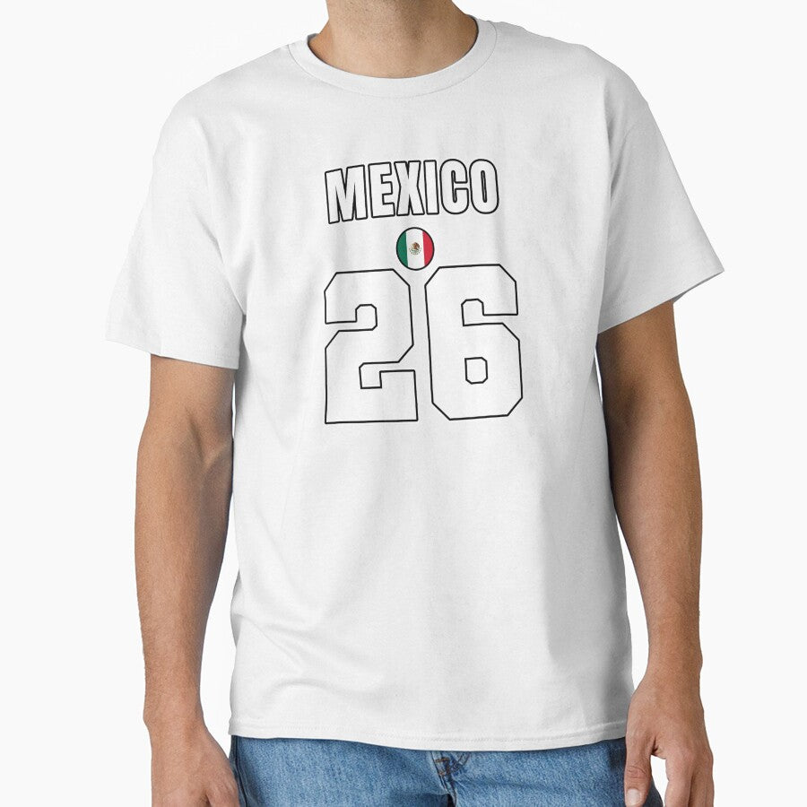 Mexico 26 Football Shirt Style Design – Mexico National Team Apparel by The Hairy Melon