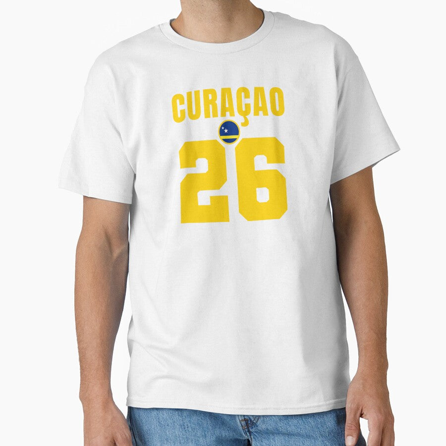 Curaçao 26 Football Shirt Style Design – Curaçao National Team Apparel by The Hairy Melon