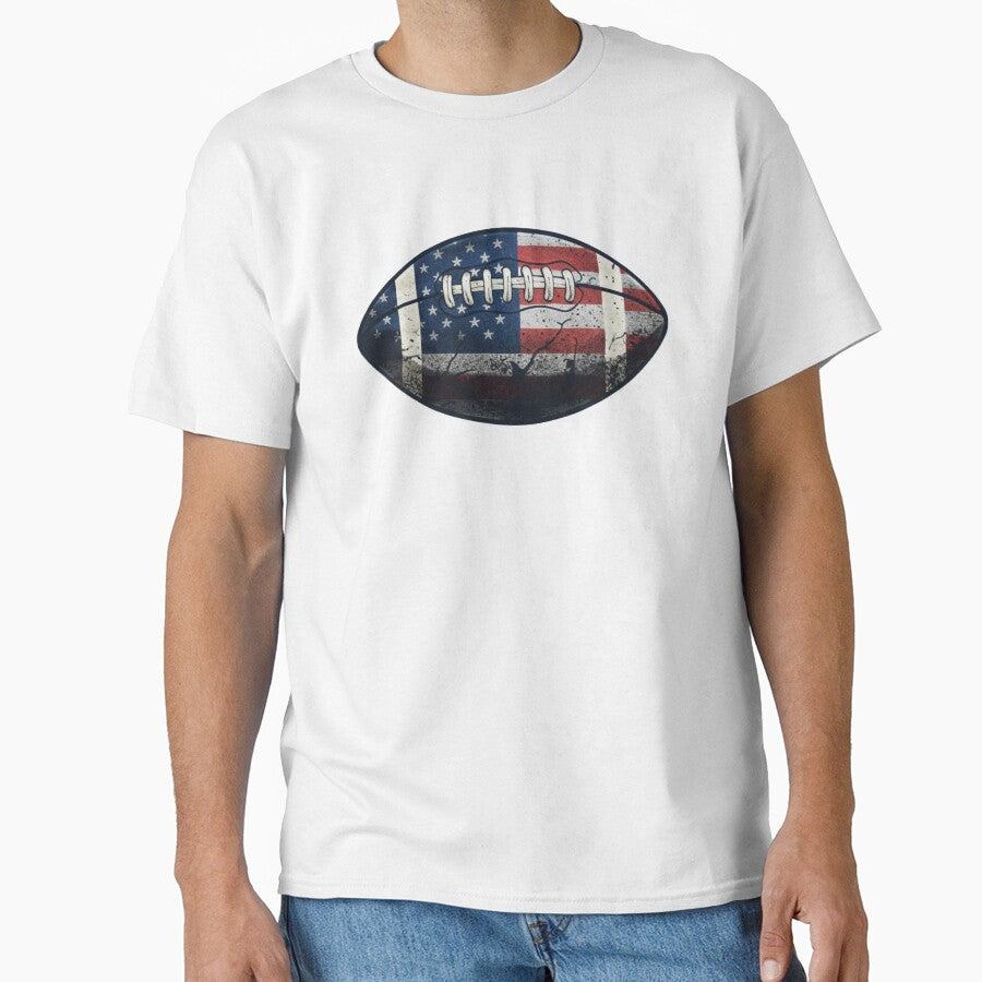 Patriotic Stars American Football by SasquatchTrail