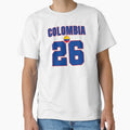 Colombia 26 Football Shirt Style Design – Colombia National Team Apparel by The Hairy Melon