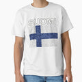 Suomi Flag National Art Style Deluxe by merchhost