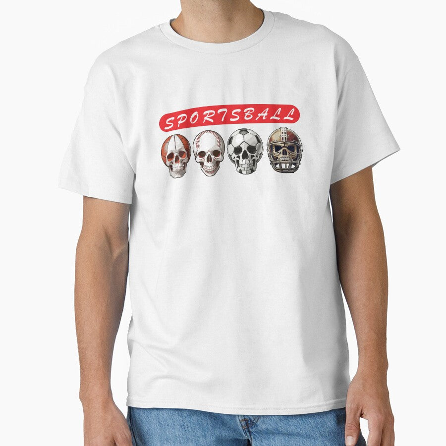 Sportsball Skull Design by raymondjmcd