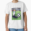 Retro Pixelated Soccer Tee | 8-Bit Video Game Style Football Design by Otaku Style
