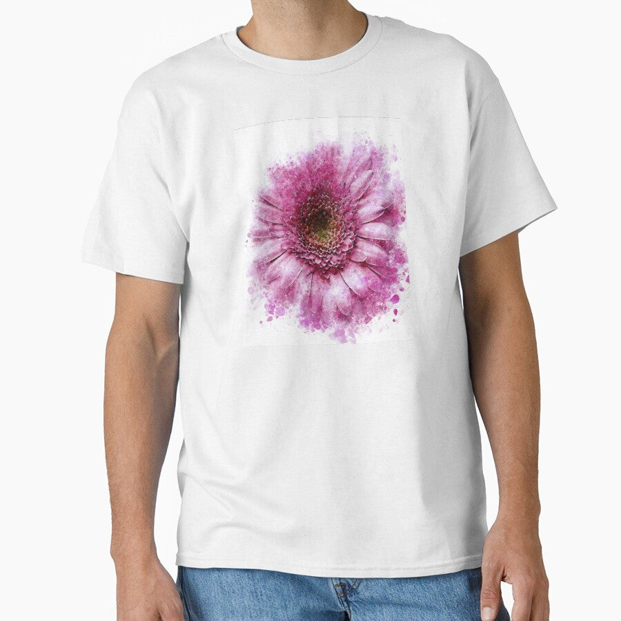 Pink gerbera Abstract color by artdragongift 15